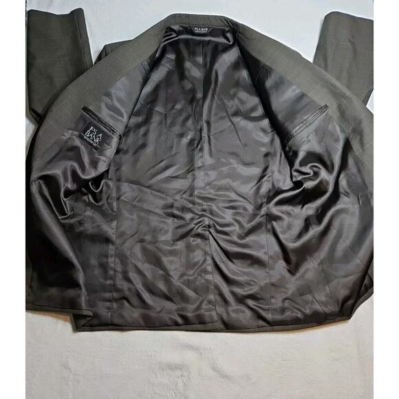 Jos. A. Bank Blazer Mens 42R Brown Wool Plaid Sport Coat Jacket 2 Button - Picture 6 of 9